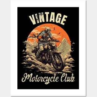 Vintage Motor Cycle Club Posters and Art